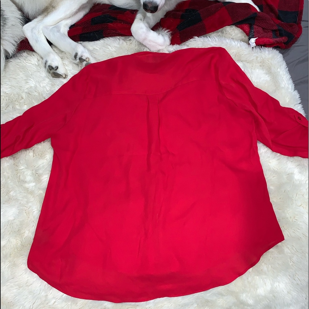 Red blouse